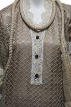 D13 Pakistani Indian Women Embroidered Organza Formal Dress