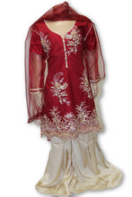 B04 Pakistani Indian Girls 3pc Fancy Peplum Shirt Style