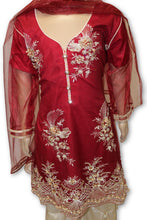 B04 Pakistani Indian Girls 3pc Fancy Peplum Shirt Style