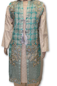 B05 Pakistani Indian Girls 3pc Fancy Gown Style