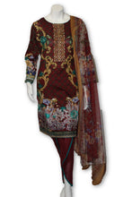 A04 Pakistani Indian Fine Design 3 Pcs Embroidered  Lawn Suit