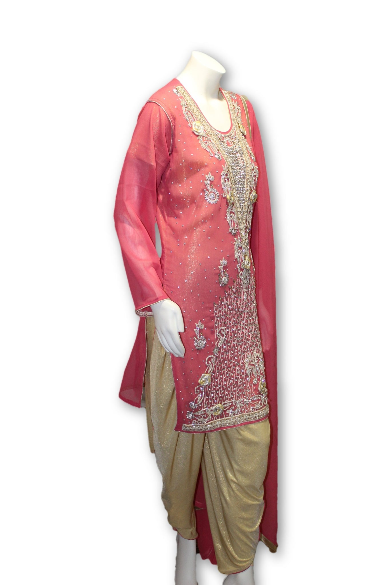Chic chiffon dress with trouser In A Variety Of Stylish Designs