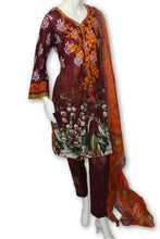A14  Pakistani Indian Fine Design 3 Pcs Embroidered  Lawn Suit