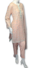 09 Pakistani Indian Fine Design Chicken Embroidered 3 Pcs Suit