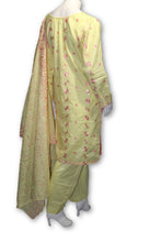 04 Pakistani Indian Fine Design Chicken Embroidered 3 Pcs Suit