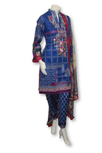 A19 Pakistani Indian Fine Design 3 Pcs Embroidered  Lawn Suit
