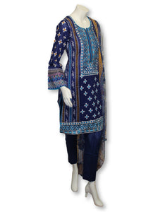 A20 Pakistani Indian Fine Design 3 Pcs Embroidered  Lawn Suit
