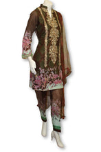 A23 Pakistani Indian Fine Design 3 Pcs Embroidered  Lawn Suit