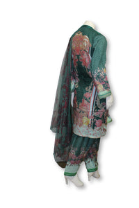 A23 Pakistani Indian Fine Design 3 Pcs Embroidered  Lawn Suit