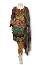 A24 Pakistani Indian Fine Design 3 Pcs Embroidered  Lawn Suit