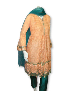 D16 Pakistani Indian Women 3 Piece Semi Formal Dress