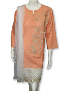 D03  Pakistani Indian Women 3 Piece Semi Formal Dress