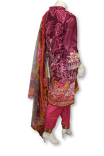 A26 Pakistani Indian Fine Design 3 Pcs Embroidered  Lawn Suit