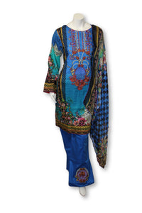 A30 Pakistani Indian Fine Design 3 Pcs Embroidered  Lawn Suit