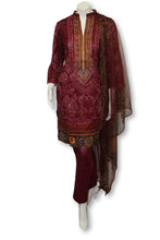 A33 Pakistani Indian Fine Design 3 Pcs Embroidered  Lawn Suit